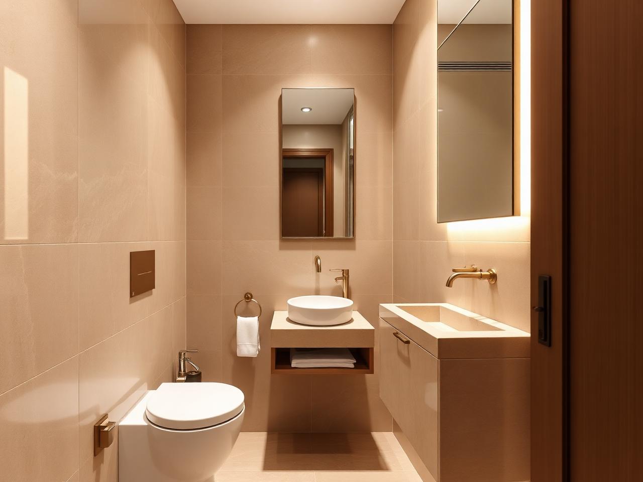 Guest & small bathroom by Blocco25 Dubai